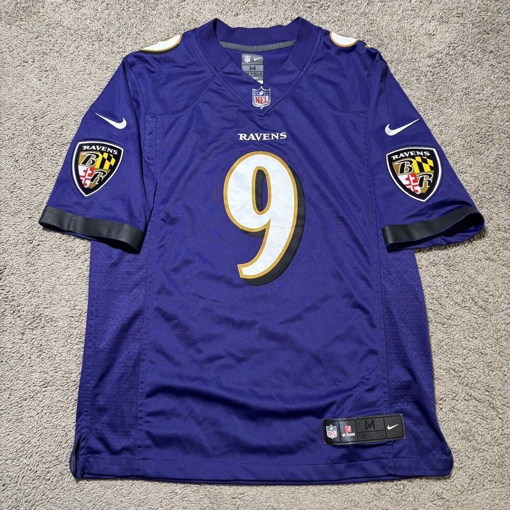 Justin Tucker Baltimore Ravens Nike Game Jersey Purple Men's Medium NFL Kicker